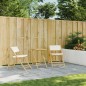 vidaXL 3-tlg. Bistro-Set Klappbar mit Cremeweißen Kissen Bambus vidaXL 3-tlg. Bistro-Set Klappbar mit Cremeweißen Kissen Bambus