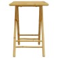 vidaXL 3-tlg. Bistro-Set Klappbar mit Cremeweißen Kissen Bambus vidaXL 3-tlg. Bistro-Set Klappbar mit Cremeweißen Kissen Bambus
