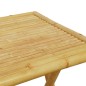 vidaXL 3-tlg. Bistro-Set Klappbar mit Cremeweißen Kissen Bambus vidaXL 3-tlg. Bistro-Set Klappbar mit Cremeweißen Kissen Bambus