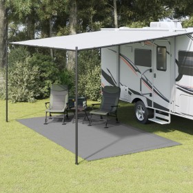 vidaXL Campingteppich Hellgrau 4x2,5 m