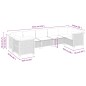 vidaXL 7-tlg. Garten-Sofagarnitur mit Kissen Grau Poly Rattan vidaXL 7-tlg. Garten-Sofagarnitur mit Kissen Grau Poly Rattan