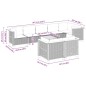 vidaXL 9-tlg. Garten-Sofagarnitur mit Kissen Grau Poly Rattan vidaXL 9-tlg. Garten-Sofagarnitur mit Kissen Grau Poly Rattan