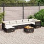 vidaXL 8-tlg. Garten-Sofagarnitur mit Kissen Schwarz Poly Rattan vidaXL 8-tlg. Garten-Sofagarnitur mit Kissen Schwarz Poly Rattan