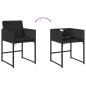 vidaXL 7-tlg. Garten-Essgruppe mit Kissen Schwarz Poly Rattan vidaXL 7-tlg. Garten-Essgruppe mit Kissen Schwarz Poly Rattan