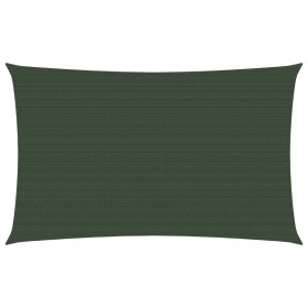 vidaXL Sonnensegel 160 g/m² Dunkelgrün 6x8 m HDPE