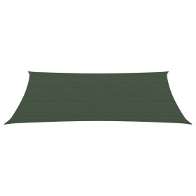 vidaXL Sonnensegel 160 g/m² Dunkelgrün 6x8 m HDPE