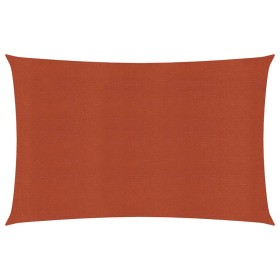 vidaXL Sonnensegel 160 g/m² Terrakottarot 6x8 m HDPE