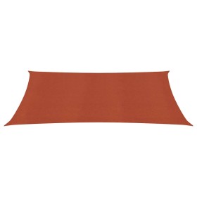 vidaXL Sonnensegel 160 g/m² Terrakottarot 6x8 m HDPE