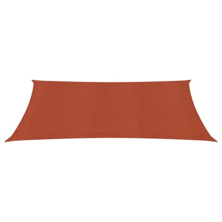 vidaXL Sonnensegel 160 g/m² Terrakottarot 6x8 m HDPE