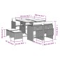 vidaXL 9-tlg. Garten-Essgruppe mit Kissen Beige Poly Rattan vidaXL 9-tlg. Garten-Essgruppe mit Kissen Beige Poly Rattan