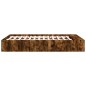 vidaXL Bettgestell Räuchereiche 135x190 cm Holzwerkstoff vidaXL Bettgestell Räuchereiche 135x190 cm Holzwerkstoff