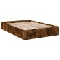 vidaXL Bettgestell Räuchereiche 135x190 cm Holzwerkstoff vidaXL Bettgestell Räuchereiche 135x190 cm Holzwerkstoff
