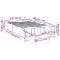 vidaXL Bettgestell Räuchereiche 135x190 cm Holzwerkstoff vidaXL Bettgestell Räuchereiche 135x190 cm Holzwerkstoff