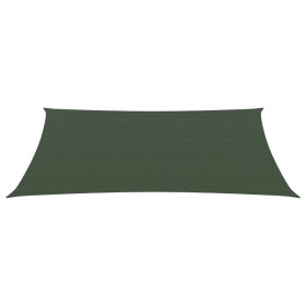 vidaXL Sonnensegel 160 g/m² Dunkelgrün 3x4,5 m HDPE