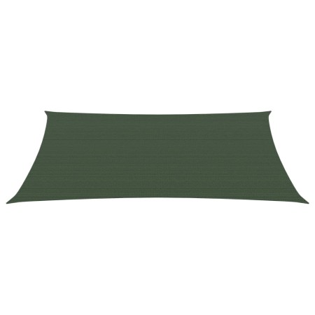vidaXL Sonnensegel 160 g/m² Dunkelgrün 3x4,5 m HDPE