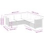 vidaXL 5-tlg. Garten-Sofagarnitur mit Kissen Schwarz Poly Rattan vidaXL 5-tlg. Garten-Sofagarnitur mit Kissen Schwarz Poly Rattan