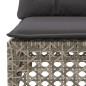 vidaXL 6-tlg. Garten-Sofagarnitur mit Kissen Grau Poly Rattan vidaXL 6-tlg. Garten-Sofagarnitur mit Kissen Grau Poly Rattan
