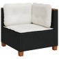 vidaXL 7-tlg. Garten-Sofagarnitur mit Kissen Schwarz Poly Rattan vidaXL 7-tlg. Garten-Sofagarnitur mit Kissen Schwarz Poly Rattan