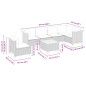 vidaXL 7-tlg. Garten-Sofagarnitur mit Kissen Schwarz Poly Rattan vidaXL 7-tlg. Garten-Sofagarnitur mit Kissen Schwarz Poly Rattan