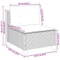 vidaXL 6-tlg. Garten-Sofagarnitur mit Kissen Schwarz Poly Rattan vidaXL 6-tlg. Garten-Sofagarnitur mit Kissen Schwarz Poly Rattan