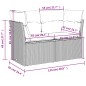 vidaXL 5-tlg. Garten-Sofagarnitur mit Kissen Grau Poly Rattan vidaXL 5-tlg. Garten-Sofagarnitur mit Kissen Grau Poly Rattan