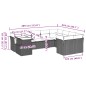 vidaXL 10-tlg. Garten-Sofagarnitur mit Kissen Grau Poly Rattan vidaXL 10-tlg. Garten-Sofagarnitur mit Kissen Grau Poly Rattan