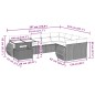 vidaXL 10-tlg. Garten-Sofagarnitur mit Kissen Grau Poly Rattan vidaXL 10-tlg. Garten-Sofagarnitur mit Kissen Grau Poly Rattan