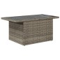 vidaXL 5-tlg. Garten-Sofagarnitur mit Kissen Grau Poly Rattan vidaXL 5-tlg. Garten-Sofagarnitur mit Kissen Grau Poly Rattan