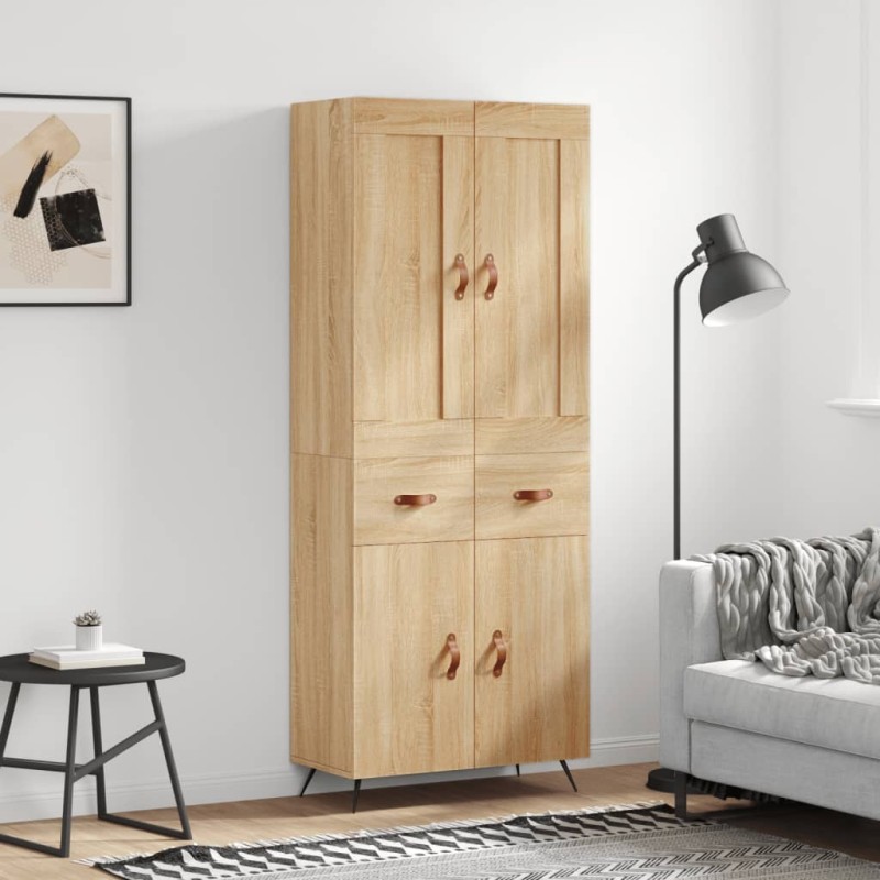 Highboard Sonoma-Eiche 69,5x34x180 cm Holzwerkstoff Highboard Sonoma-Eiche 69,5x34x180 cm Holzwerkstoff