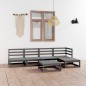 vidaXL 6-tlg. Garten-Lounge-Set Grau Massivholz Kiefer vidaXL 6-tlg. Garten-Lounge-Set Grau Massivholz Kiefer