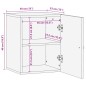 vidaXL Bad-Wandschrank 38x33x48 cm Massivholz Mango vidaXL Bad-Wandschrank 38x33x48 cm Massivholz Mango