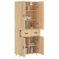 Highboard Sonoma-Eiche 69,5x34x180 cm Holzwerkstoff Highboard Sonoma-Eiche 69,5x34x180 cm Holzwerkstoff
