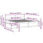 vidaXL Massivholzbett ohne Matratze 200x200 cm Kiefer vidaXL Massivholzbett ohne Matratze 200x200 cm Kiefer