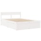 vidaXL Massivholzbett ohne Matratze Weiß 140x190 cm Kiefernholz vidaXL Massivholzbett ohne Matratze Weiß 140x190 cm Kiefernholz