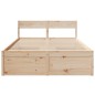 vidaXL Massivholzbett ohne Matratze 135x190 cm Kiefernholz vidaXL Massivholzbett ohne Matratze 135x190 cm Kiefernholz