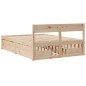 vidaXL Massivholzbett ohne Matratze 135x190 cm Kiefernholz vidaXL Massivholzbett ohne Matratze 135x190 cm Kiefernholz