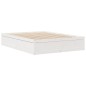 vidaXL Massivholzbett ohne Matratze Weiß 140x200 cm Kiefernholz vidaXL Massivholzbett ohne Matratze Weiß 140x200 cm Kiefernholz