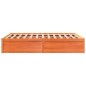vidaXL Massivholzbett ohne Matratze Wachsbraun 140x190 cm Kiefernholz vidaXL Massivholzbett ohne Matratze Wachsbraun 140x190 cm Kiefernholz