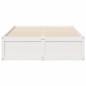 vidaXL Massivholzbett ohne Matratze Weiß 120x190 cm Kiefernholz vidaXL Massivholzbett ohne Matratze Weiß 120x190 cm Kiefernholz