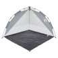 vidaXL Strandzelt Grau Quick Release Wasserdicht vidaXL Strandzelt Grau Quick Release Wasserdicht
