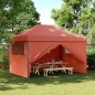 vidaXL Partyzelt Faltbar Pop-Up mit 4 Seitenteilen Terrakottarot vidaXL Partyzelt Faltbar Pop-Up mit 4 Seitenteilen Terrakottarot