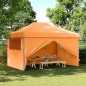 vidaXL Partyzelt Faltbar Pop-Up mit 4 Seitenteilen Orange vidaXL Partyzelt Faltbar Pop-Up mit 4 Seitenteilen Orange
