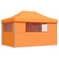 vidaXL Partyzelt Faltbar Pop-Up mit 4 Seitenteilen Orange vidaXL Partyzelt Faltbar Pop-Up mit 4 Seitenteilen Orange