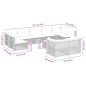 vidaXL 10-tlg. Garten-Sofagarnitur mit Kissen Schwarz Poly Rattan vidaXL 10-tlg. Garten-Sofagarnitur mit Kissen Schwarz Poly Rattan