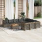 vidaXL 11-tlg. Garten-Sofagarnitur mit Kissen Grau Poly Rattan vidaXL 11-tlg. Garten-Sofagarnitur mit Kissen Grau Poly Rattan