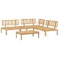 vidaXL 4-tlg. Garten-Sofagarnitur aus Paletten Massivholz Akazie vidaXL 4-tlg. Garten-Sofagarnitur aus Paletten Massivholz Akazie