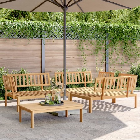 vidaXL 4-tlg. Garten-Sofagarnitur aus Paletten Massivholz Akazie
