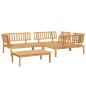vidaXL 4-tlg. Garten-Sofagarnitur aus Paletten Massivholz Akazie vidaXL 4-tlg. Garten-Sofagarnitur aus Paletten Massivholz Akazie