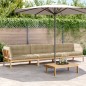vidaXL 4-tlg. Garten-Sofagarnitur aus Paletten mit Kissen Akazienholz vidaXL 4-tlg. Garten-Sofagarnitur aus Paletten mit Kissen Akazienholz