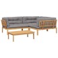 vidaXL 4-tlg. Garten-Sofagarnitur aus Paletten mit Kissen Akazienholz vidaXL 4-tlg. Garten-Sofagarnitur aus Paletten mit Kissen Akazienholz